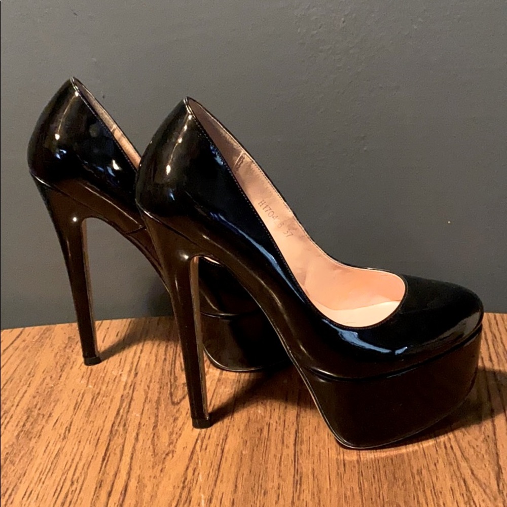 Sz 7 Ultra High Platform Stiletto Heels Pleaser